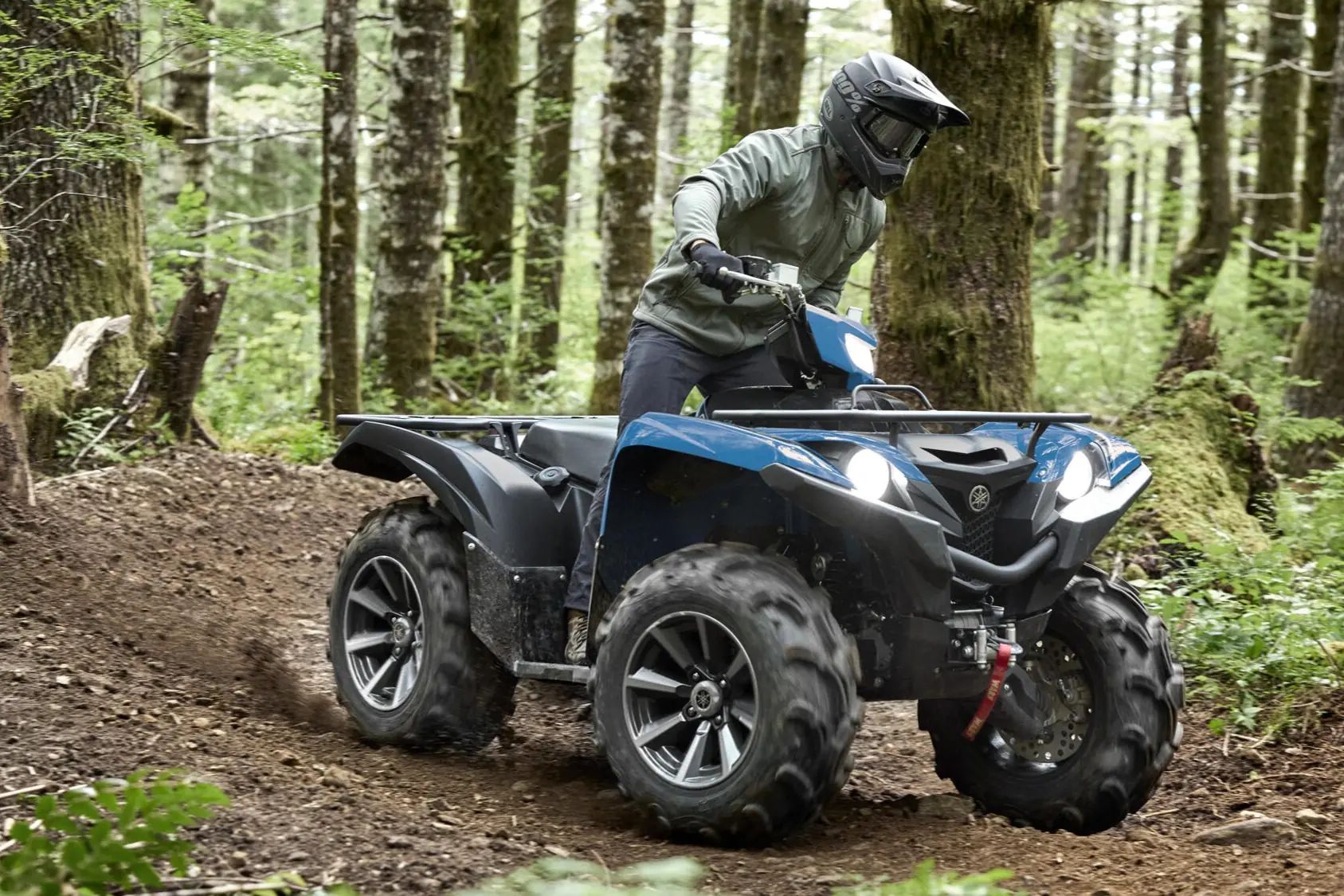 Quad Yamaha en action