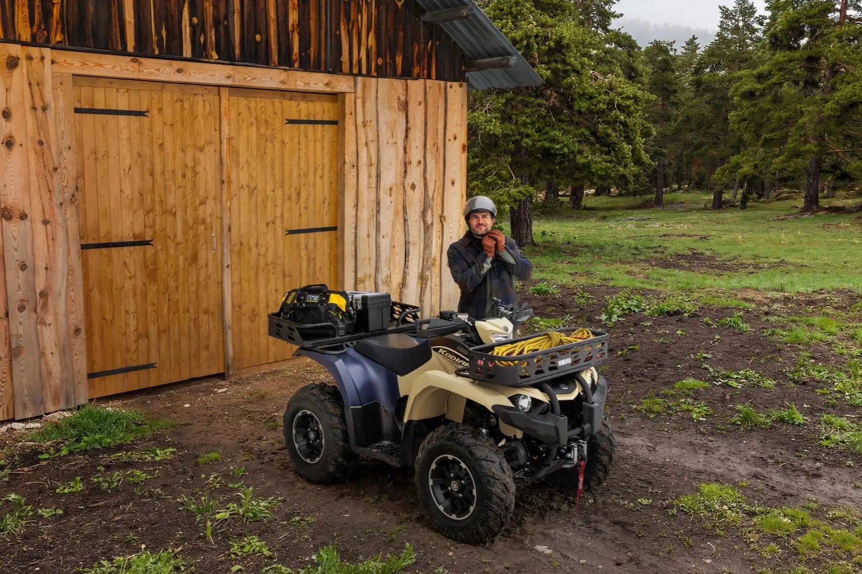 Quad Yamaha en conditions tout-terrain